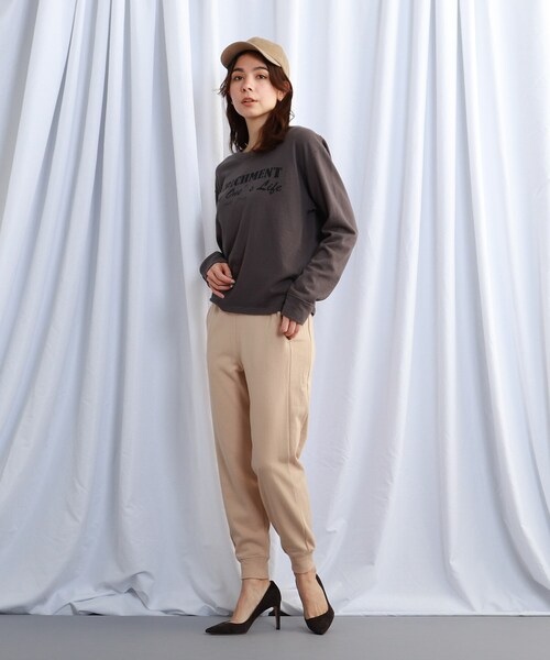 JET（ジェット）の「◆【ウォッシャブル】ウエストゴムサイドラインスウェットパンツ（その他パンツ・レディース・カーキ/ベビーピンク/チャコールグレー・04/02）」の6枚目の写真