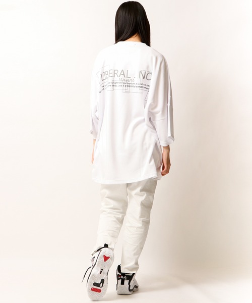 RE730(アールイーセブンサーティー)の「【RE730】リフレクタープリントドルマン 半袖Tシャツ(Tシャツ/カットソー・メンズ・ホワイト/ベージュ/ブラック・L/XL/M)」の9枚目の写真