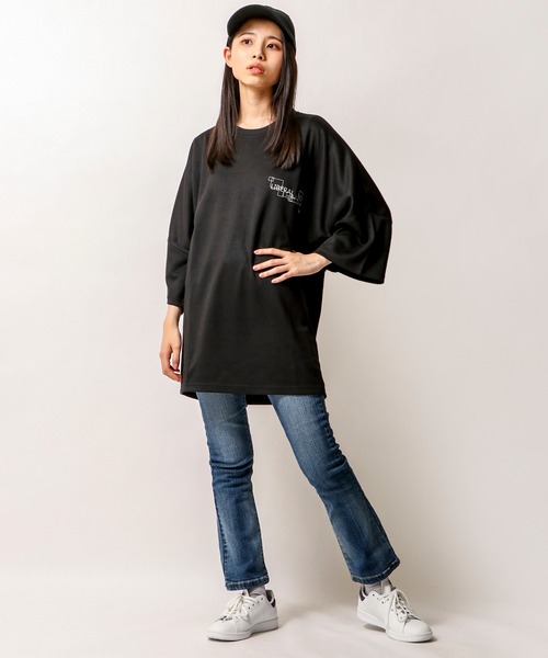 RE730(アールイーセブンサーティー)の「【RE730】リフレクタープリントドルマン 半袖Tシャツ(Tシャツ/カットソー・メンズ・ホワイト/ベージュ/ブラック・L/XL/M)」の17枚目の写真