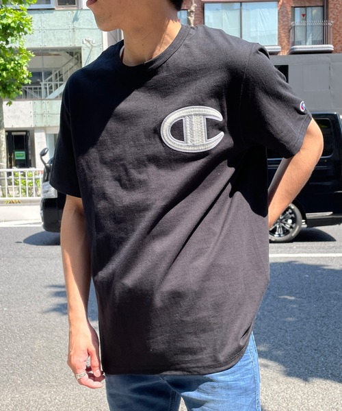 Champion デカロゴ メンズ半袖tシャツ Tシャツ カットソー トップス デカロゴ Champion チャンピオン のファッション チャンピオン