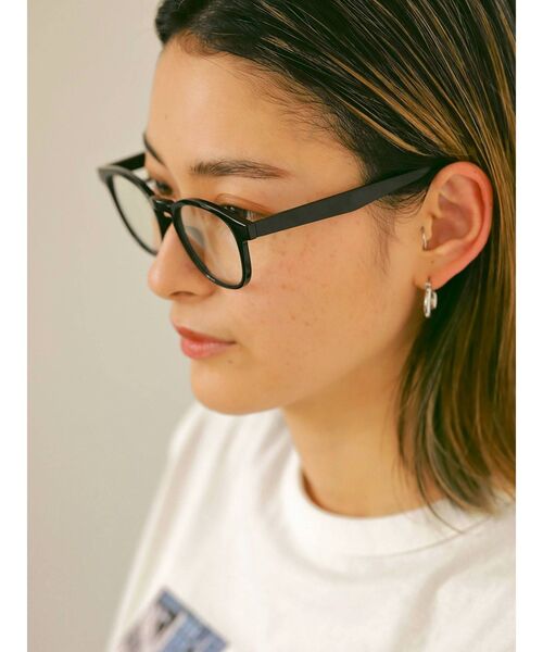 Ungrid（アングリッド）の「ブラックフレーム伊達メガネ（メガネ・レディース・ブラック・FREE）」の2枚目の写真