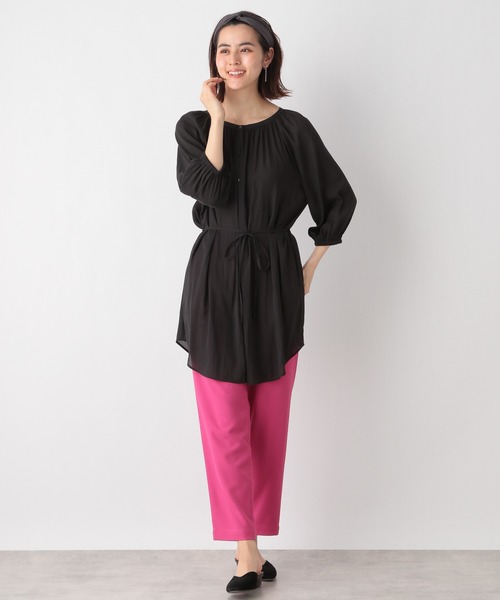 LEPSIM（レプシィム）の「マエアキギャザーブラウス　935030（シャツ/ブラウス・レディース・ブラウン/オフホワイト/ブラック/グリーン・FREE）」の11枚目の写真