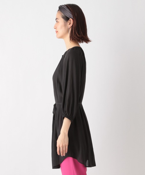 LEPSIM（レプシィム）の「マエアキギャザーブラウス　935030（シャツ/ブラウス・レディース・ブラウン/オフホワイト/ブラック/グリーン・FREE）」の7枚目の写真