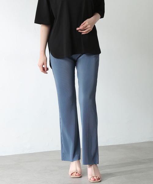 Honeys(ハニーズ)の「プリーツパンツ(その他パンツ・レディース・ベージュ/オレンジ/ブルー系その他/モカ/ブラック・L/LL/S/M)」の5枚目の写真