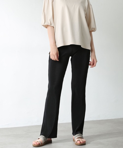 Honeys(ハニーズ)の「プリーツパンツ(その他パンツ・レディース・ベージュ/オレンジ/ブルー系その他/モカ/ブラック・L/LL/S/M)」の2枚目の写真