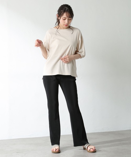 Honeys(ハニーズ)の「プリーツパンツ(その他パンツ・レディース・ベージュ/オレンジ/ブルー系その他/モカ/ブラック・L/LL/S/M)」の20枚目の写真