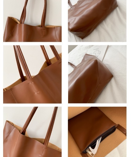 yuue' ( wear )(ユーイ)の「ビッグトートバッグ(トートバッグ・レディース・ホワイト/ブラック/ブラウン/イエロー・FREE)」の7枚目の写真