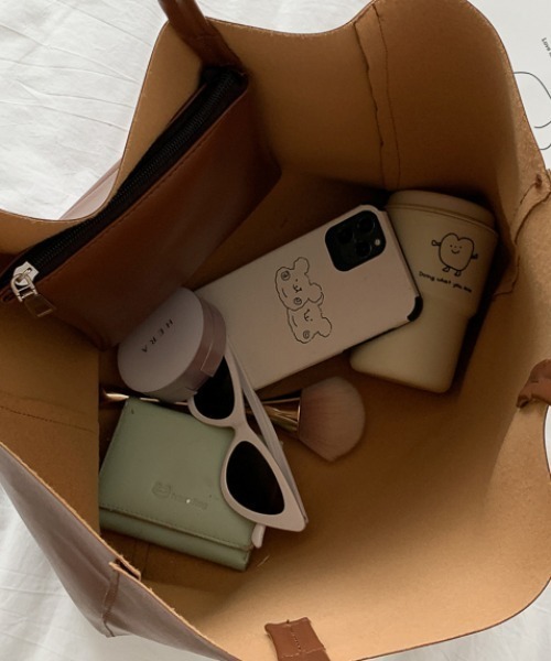 yuue' ( wear )(ユーイ)の「ビッグトートバッグ(トートバッグ・レディース・ホワイト/ブラック/ブラウン/イエロー・FREE)」の11枚目の写真