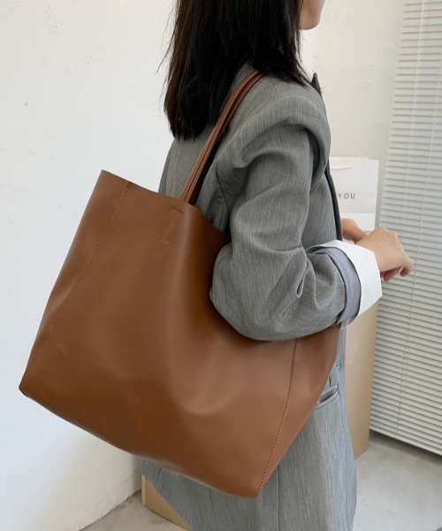 yuue' ( wear )(ユーイ)の「ビッグトートバッグ(トートバッグ・レディース・ホワイト/ブラック/ブラウン/イエロー・FREE)」の12枚目の写真