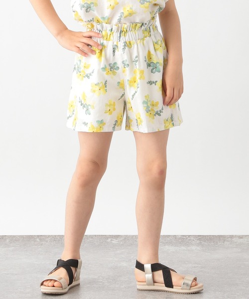 GLOBAL WORK（グローバルワーク）の「【キッズ】ソフトタッチ綿麻キュロット/930635（その他パンツ・キッズ・ベージュ/ブラック/ホワイト/イエロー・100cm/110cm/140cm/150cm/160cm/130cm/120cm）」の4枚目の写真