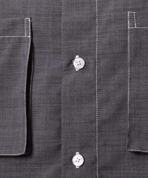THE SHOP TK （ザ ショップ ティーケー ）の「◆リネンライクバンドカラーシャツ（シャツ/ブラウス・メンズ・チャコールグレー/ネイビー/ベージュ・02/04/03）」の13枚目の写真