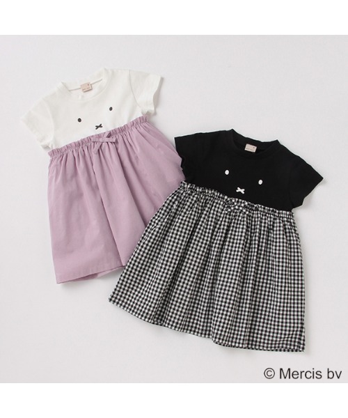 petit main（プティマイン）の「【miffy】ドッキングワンピース（ワンピース・キッズ・ブラック/ラベンダー・80ｃｍ/90cm/110cm/100cm/120cm/130cm）」の8枚目の写真