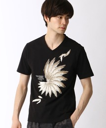 HIDEAWAYS NICOLE | フェザープリントTシャツ(Tシャツ/カットソー)