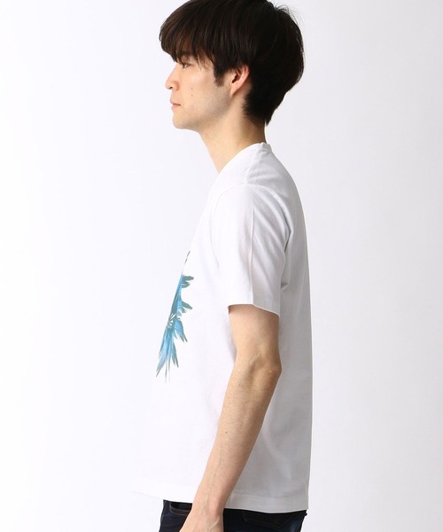 HIDEAWAYS NICOLE(ハイダウェイニコル)の「フェザープリントTシャツ(Tシャツ/カットソー・メンズ・ブラック/その他1/ホワイト/ラベンダー・X-LARGE/LARGE/MEDIUM)」の11枚目の写真