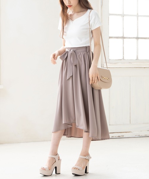 Newlyme（ニューリーミー）の「ハートネック半袖リブトップス（Tシャツ/カットソー・レディース・ホワイト/ブラック/ボルドー/ブルー・MEDIUM/XX-LARGE/LARGE/X-LARGE）」の5枚目の写真