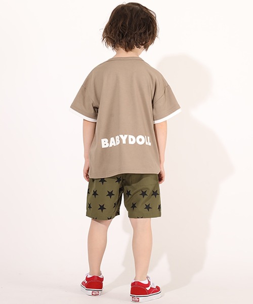 BABYDOLL(ベビードール)の「速乾ベビドハーフパンツ 総柄 5039K(その他パンツ・キッズ・カーキ/マスタード/キャメル/バイオレット/ネイビー/モスグリーン/ターコイズブルー/ピンク/ブラック/パープル/サンドグレー・90cm/100cm/110cm/120cm/130cm/150cm/140cm)」の13枚目の写真