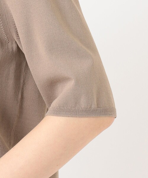 J.PRESS Ladies(J.プレス レディス)の「【洗える】シャインバックキュプラ ニット(ニット/セーター・レディース・ブラウン系/ネイビー系/ピンク系・SMALL)」の12枚目の写真