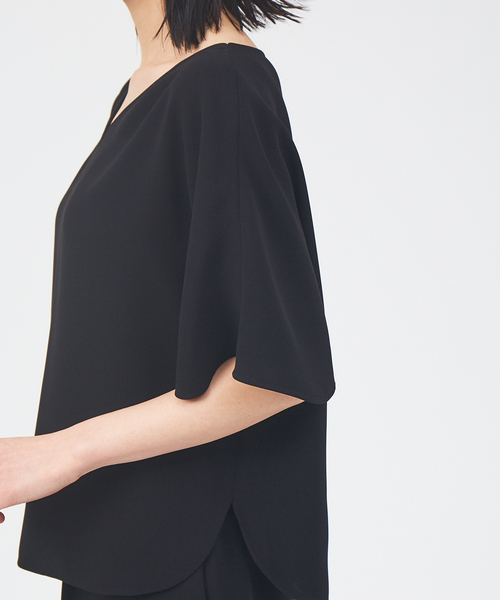 セットアップ対応】ダブルクロス2WAYブラウス（シャツ/ブラウス