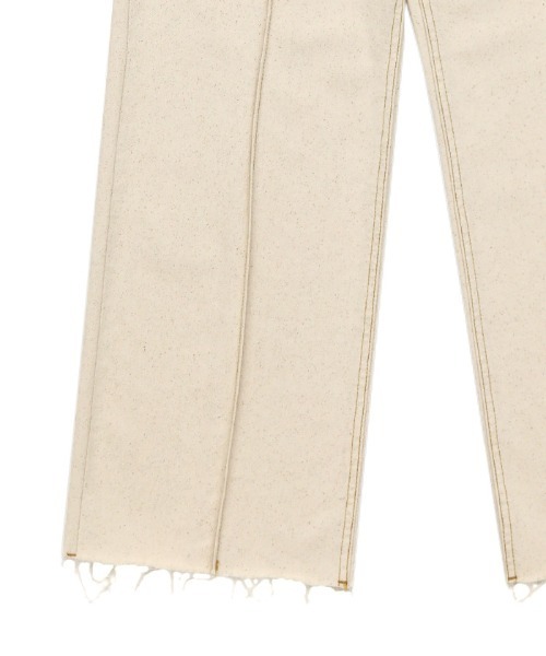 select MOCA（セレクトモカ）の「2021 SS センターラインピンタックカットオフデニムパンツ（デニムパンツ・レディース・ブラック/インディゴブルー/アイボリー・SMALL/MEDIUM/LARGE）」の19枚目の写真