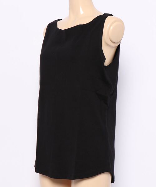 and it_（アンドイット）の「ブラ紐隠しインナータンクトップ（タンクトップ・レディース・杢グレー/ブラック/ブルー/オフホワイト/ライトカーキ/ライトブラウン/ダークブラウン/ネイビー/チャコールグレー・M/L/LL）」の12枚目の写真