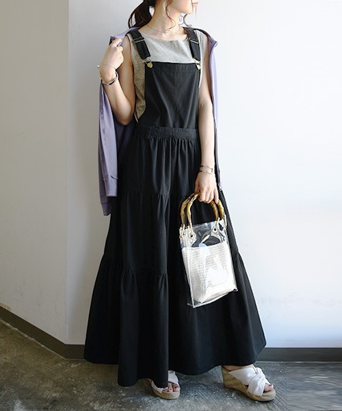 and it_（アンドイット）の「ブラ紐隠しインナータンクトップ（タンクトップ・レディース・杢グレー/ブラック/ブルー/オフホワイト/ライトカーキ/ライトブラウン/ダークブラウン/ネイビー/チャコールグレー・M/L/LL）」の22枚目の写真