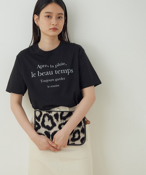 ADAM ET ROPE'（アダムエロペ）の「【WEB限定】ADAM ET ROPE'×GOOD ROCK SPEED 別注ロゴTシャツ（Tシャツ/カットソー・レディース・チャコールグレー/ホワイト/ブラック・FREE）」の3枚目の写真