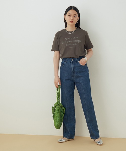 ADAM ET ROPE'（アダムエロペ）の「【WEB限定】ADAM ET ROPE'×GOOD ROCK SPEED 別注ロゴTシャツ（Tシャツ/カットソー・レディース・チャコールグレー/ホワイト/ブラック・FREE）」の6枚目の写真