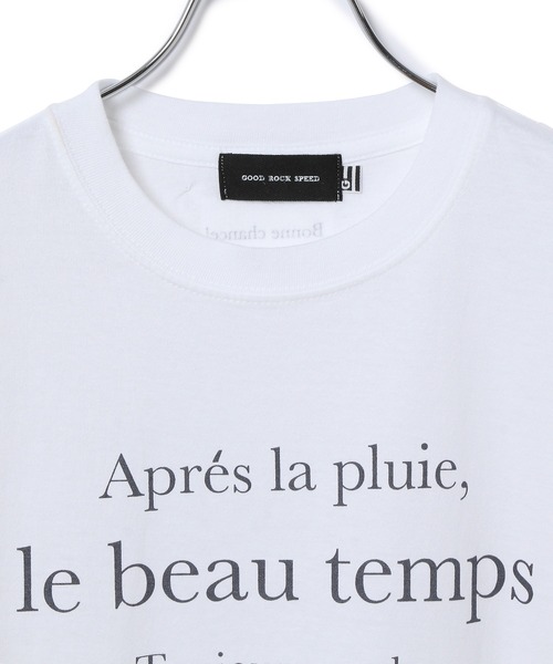 ADAM ET ROPE'（アダムエロペ）の「【WEB限定】ADAM ET ROPE'×GOOD ROCK SPEED 別注ロゴTシャツ（Tシャツ/カットソー・レディース・チャコールグレー/ホワイト/ブラック・FREE）」の9枚目の写真