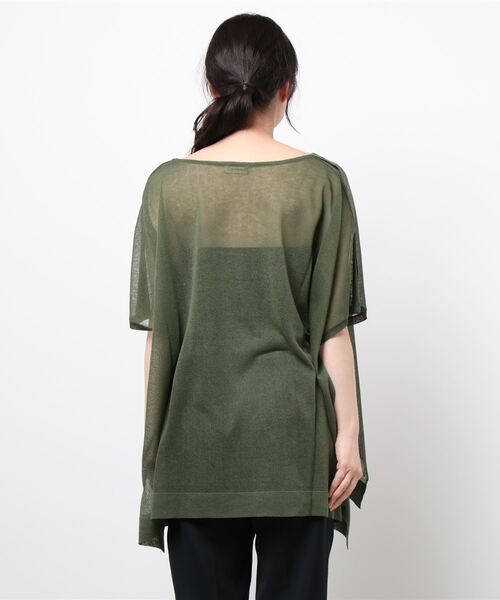 FLEUR DE KALINA（フレールドゥカリーナ）の「【FLEUR DE KALINA/ﾌﾚｰﾙ ﾄﾞｩ ｶﾘｰﾅ】ｼｱｰｽｸｴｱ2WAYﾌﾟﾙｵｰﾊﾞｰ（ニット/セーター・レディース・ベージュ/カーキ/グレー/ダークグレー・FREE）」の6枚目の写真