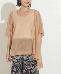 FLEUR DE KALINA | 【FLEUR DE KALINA/フレール ドゥ カリーナ】シアースクエア2WAYプルオーバー(ニット/セーター)