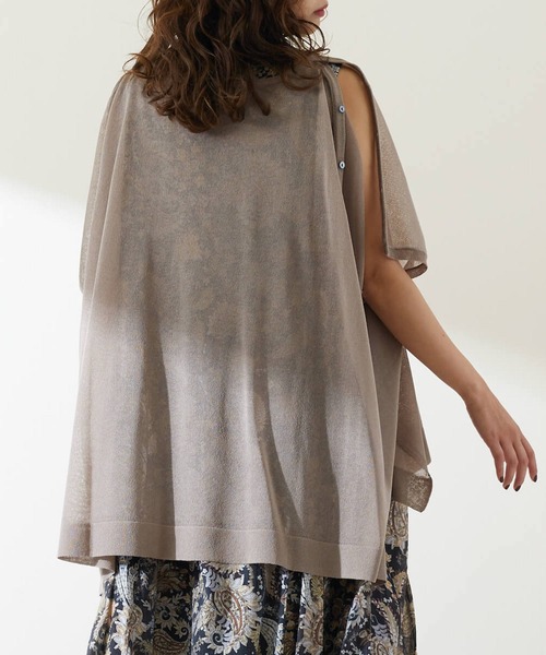 FLEUR DE KALINA（フレールドゥカリーナ）の「【FLEUR DE KALINA/ﾌﾚｰﾙ ﾄﾞｩ ｶﾘｰﾅ】ｼｱｰｽｸｴｱ2WAYﾌﾟﾙｵｰﾊﾞｰ（ニット/セーター・レディース・ベージュ/カーキ/グレー/ダークグレー・FREE）」の12枚目の写真