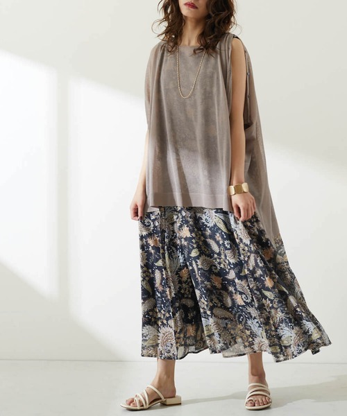 FLEUR DE KALINA（フレールドゥカリーナ）の「【FLEUR DE KALINA/ﾌﾚｰﾙ ﾄﾞｩ ｶﾘｰﾅ】ｼｱｰｽｸｴｱ2WAYﾌﾟﾙｵｰﾊﾞｰ（ニット/セーター・レディース・ベージュ/カーキ/グレー/ダークグレー・FREE）」の9枚目の写真