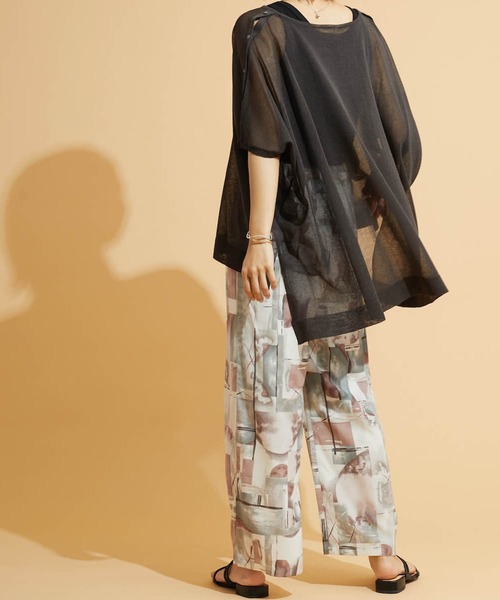 FLEUR DE KALINA（フレールドゥカリーナ）の「【FLEUR DE KALINA/ﾌﾚｰﾙ ﾄﾞｩ ｶﾘｰﾅ】ｼｱｰｽｸｴｱ2WAYﾌﾟﾙｵｰﾊﾞｰ（ニット/セーター・レディース・ベージュ/カーキ/グレー/ダークグレー・FREE）」の16枚目の写真