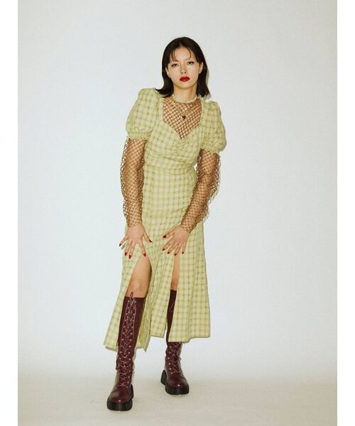 jouetie（ジュエティ）の「スリットロングワンピース（ワンピース・レディース・ブラック/アイボリー・MEDIUM/SMALL）」の9枚目の写真