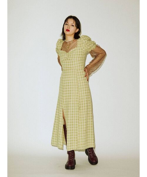 jouetie（ジュエティ）の「スリットロングワンピース（ワンピース・レディース・ブラック/アイボリー・MEDIUM/SMALL）」の10枚目の写真