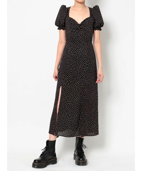 jouetie（ジュエティ）の「スリットロングワンピース（ワンピース・レディース・ブラック/アイボリー・MEDIUM/SMALL）」の22枚目の写真