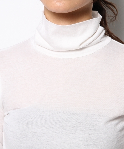 STUDIOUS（ステュディオス）の「タートルカットソー（Tシャツ/カットソー・レディース・ホワイト/ブラック/グレー・0）」の5枚目の写真