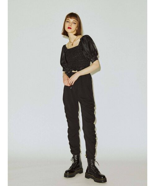 jouetie（ジュエティ）の「ジョガーシャーリングパンツ（その他パンツ・レディース・ブラック/オレンジ/ブルー・MEDIUM）」の8枚目の写真