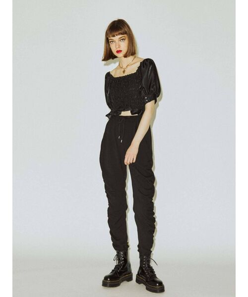 jouetie（ジュエティ）の「ジョガーシャーリングパンツ（その他パンツ・レディース・ブラック/オレンジ/ブルー・MEDIUM）」の10枚目の写真