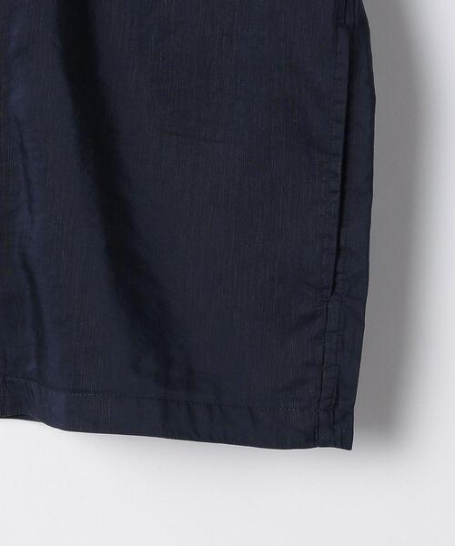 green label relaxing（グリーンレーベルリラクシング）の「OLT CM キュプラ コットン リネン ジップ 半袖 シャツ ブルゾン（シャツ/ブラウス・メンズ・オリーブ/ネイビー/ダークブラウン・MEDIUM/SMALL/LARGE）」の15枚目の写真