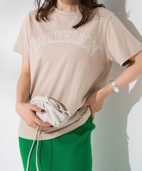rectangle(レクタングル)の「カレッジプリントTシャツ(Tシャツ/カットソー・レディース・ベージュ/ホワイト×レッド/ホワイト×ネイビー/スミクロ・FREE)」の4枚目の写真