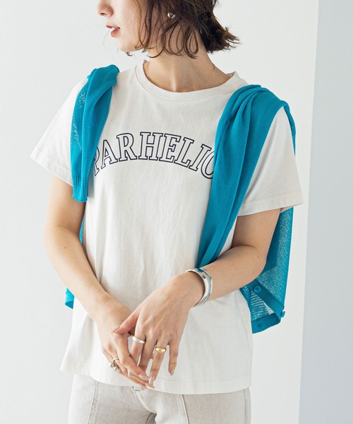 rectangle(レクタングル)の「カレッジプリントTシャツ(Tシャツ/カットソー・レディース・ベージュ/ホワイト×レッド/ホワイト×ネイビー/スミクロ・FREE)」の8枚目の写真