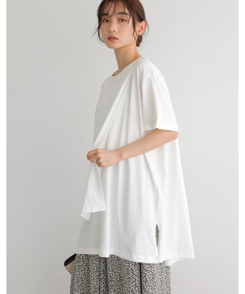 セール レイヤード半袖カットチュニック Tシャツ カットソー American Holic アメリカンホリック のファッション通販 Zozotown