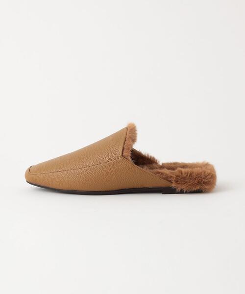 green label relaxing（グリーンレーベルリラクシング）の「スクエア モカミュール シューズ（その他シューズ・レディース・ブラック/モカ・S/M/L）」の3枚目の写真