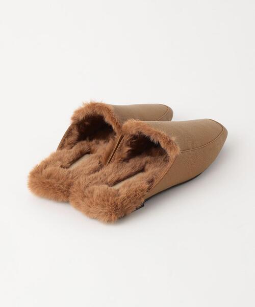 green label relaxing（グリーンレーベルリラクシング）の「スクエア モカミュール シューズ（その他シューズ・レディース・ブラック/モカ・S/M/L）」の5枚目の写真