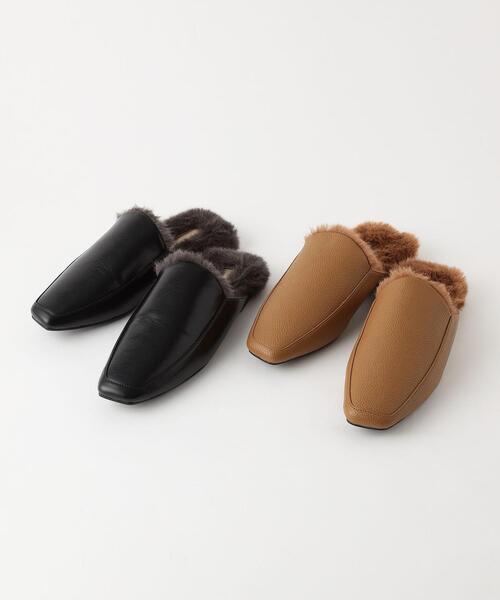 green label relaxing（グリーンレーベルリラクシング）の「スクエア モカミュール シューズ（その他シューズ・レディース・ブラック/モカ・S/M/L）」の8枚目の写真