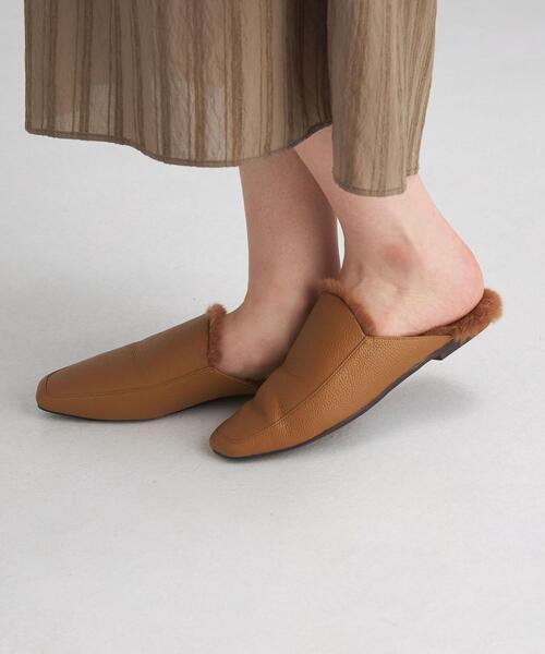 green label relaxing（グリーンレーベルリラクシング）の「スクエア モカミュール シューズ（その他シューズ・レディース・ブラック/モカ・S/M/L）」の10枚目の写真