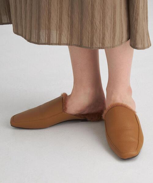 green label relaxing（グリーンレーベルリラクシング）の「スクエア モカミュール シューズ（その他シューズ・レディース・ブラック/モカ・S/M/L）」の11枚目の写真