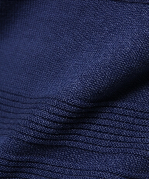 WEGO（ウィゴー）の「WEGO/シャドーボーダーニット（ニット/セーター・メンズ・ホワイト/ブルー/ネイビー・MEDIUM/LARGE）」の11枚目の写真