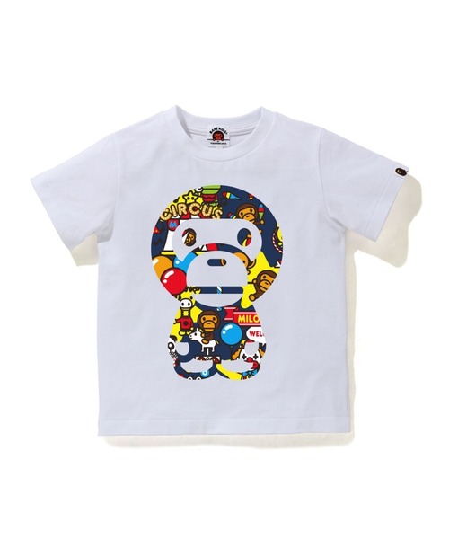 90s baby milo Tシャツ ホワイト ビッグプリント 日本製 ape